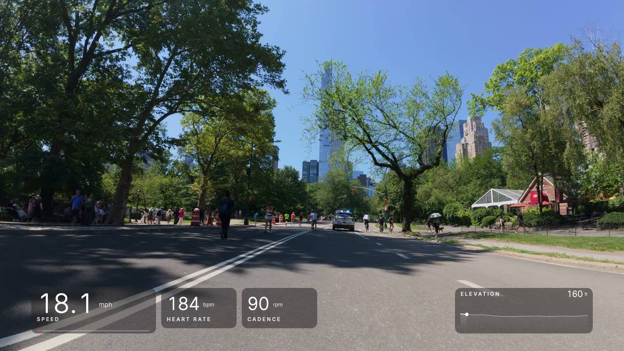 Swiss look: gauges over a Central Park bike ride